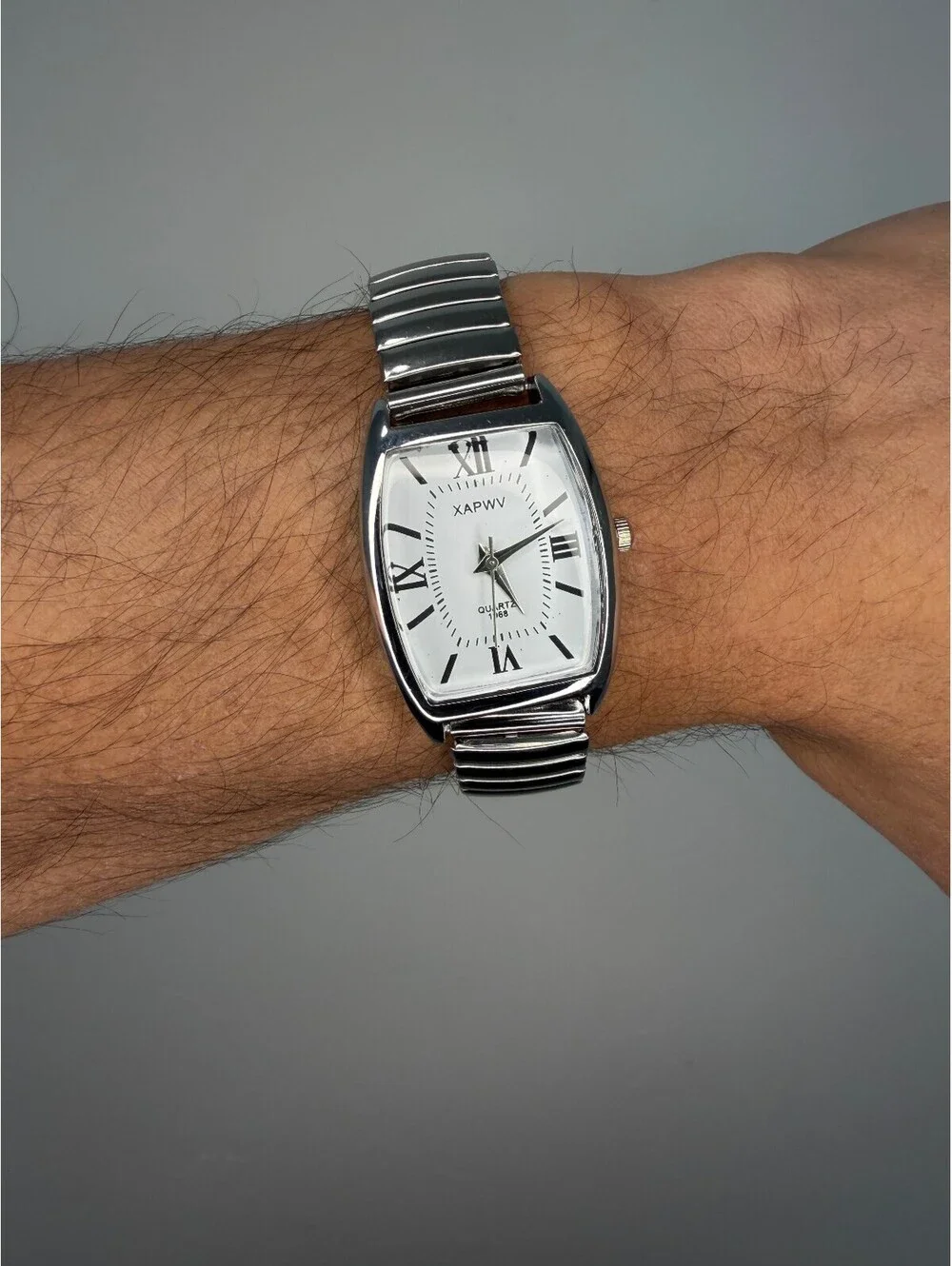 Silver Elastic Band Watch A-26
